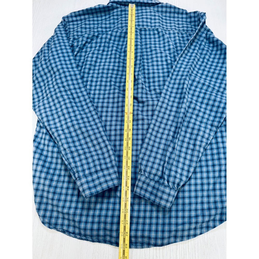 Patagonia Organic Cotton‎ Plaid Button Down Shirt Mens Large Blue 53837 FA19 - Picture 5 of 9